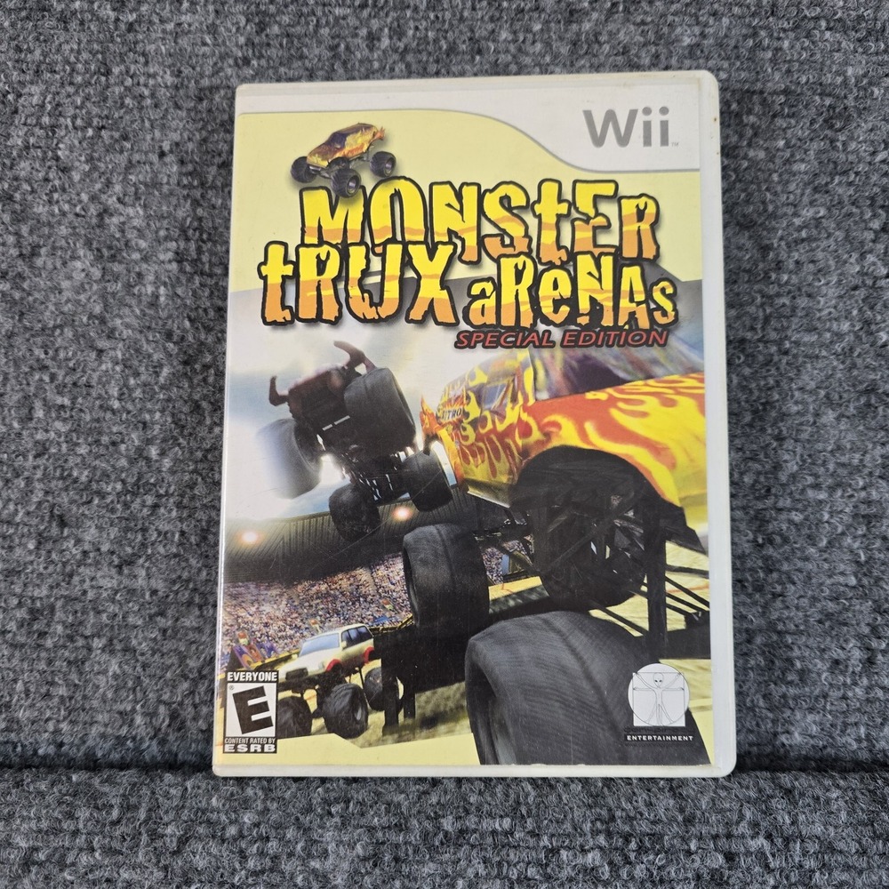 Monster Trux Arenas Special Edition Nintendo Wii Game Tested &‎ Working